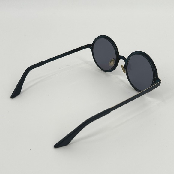 Capuchin Round Sunglasses Teal Blue Matte‎ Metal Circle Frames 50-20-140-48 main image 6